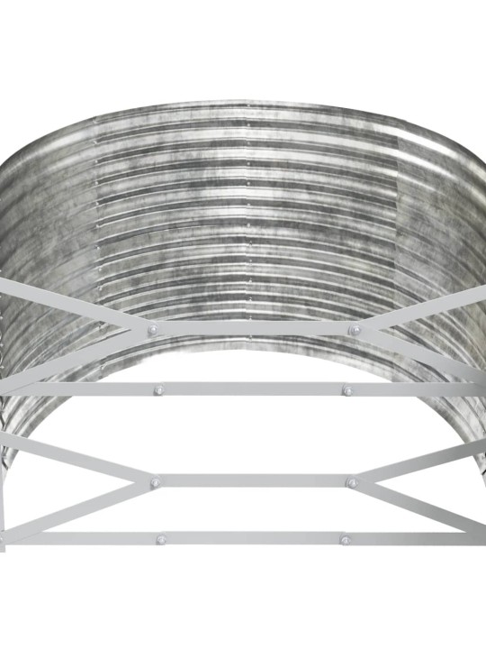 Vyvýšený záhon práškově lakovaná ocel 507x100x68 cm stříbrný
