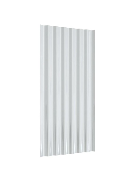 Střešní panely 36 ks práškově lakovaná ocel hnědé 80 x 36 cm