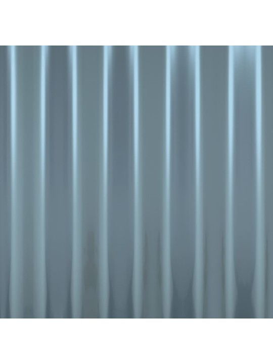 Střešní panely 12 ks práškově lakovaná ocel šedé 100 x 36 cm