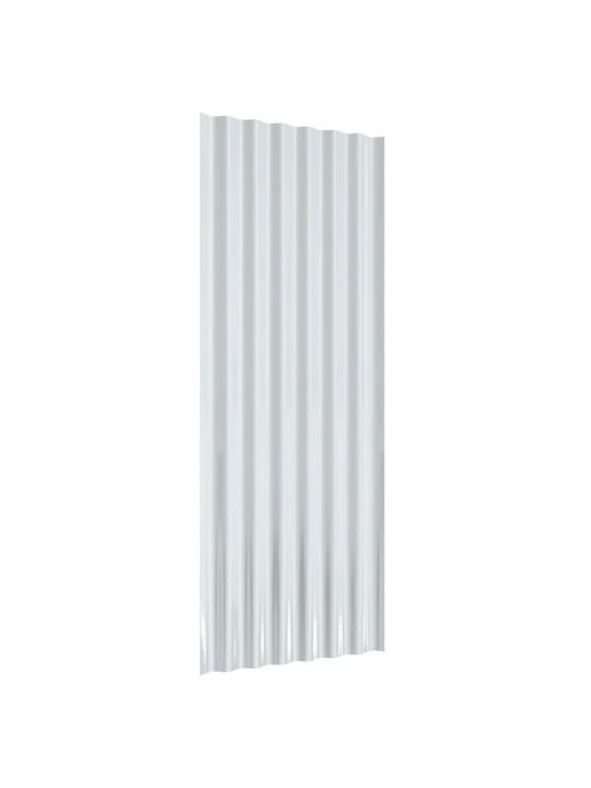 Střešní panely 12 ks práškově lakovaná ocel antracit 100x36 cm
