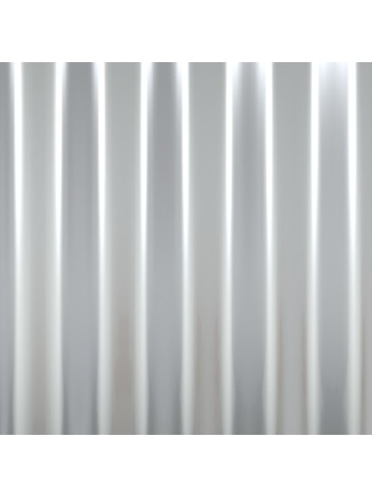 Střešní panely 12 ks práškově lakovaná ocel stříbrné 100x36 cm