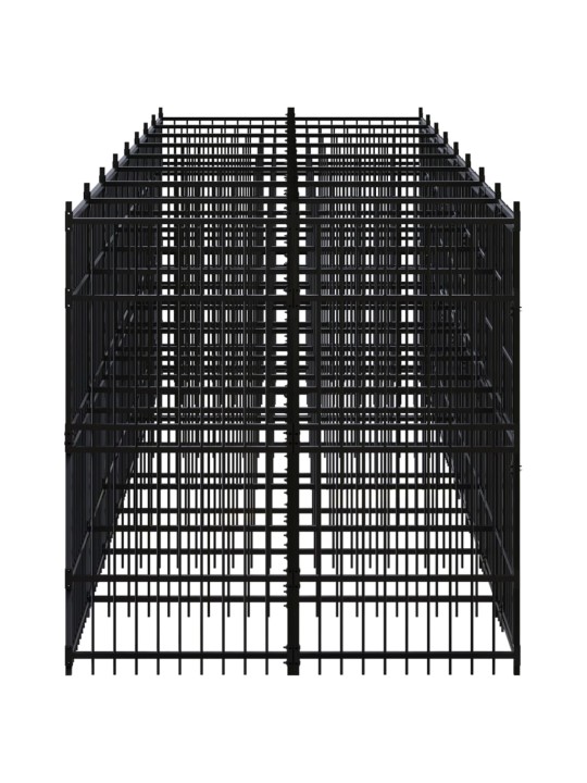 Venkovní psí kotec ocel 14,75 m²