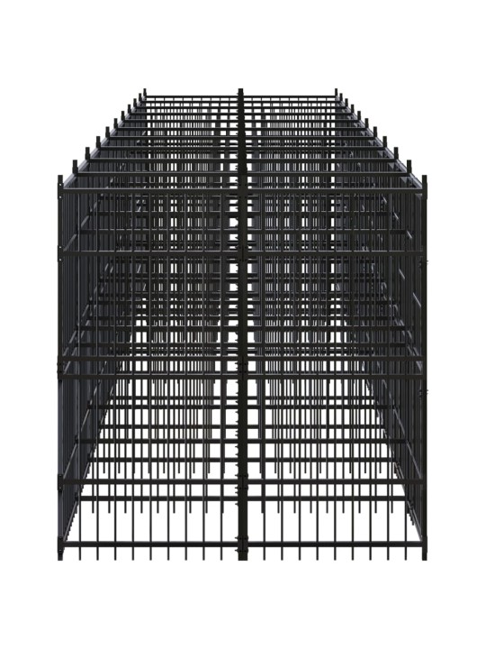 Venkovní psí kotec ocel 18,43 m²