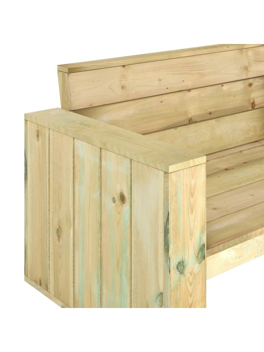 Zahradní lavice 139 cm impregnované borové dřevo