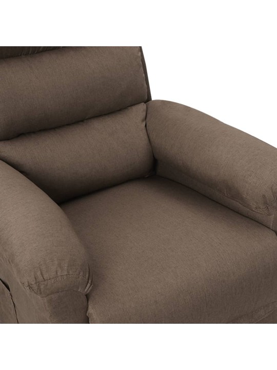 Polohovací křeslo taupe textil