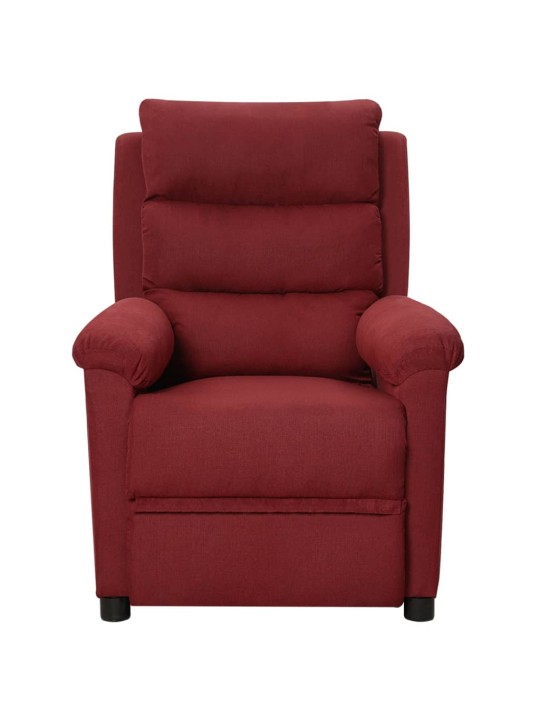 Masážní křeslo vínové textil
