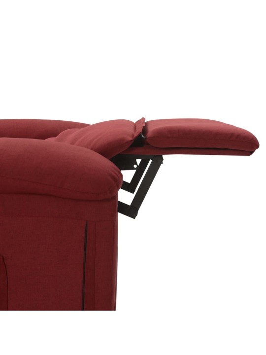 Masážní křeslo vínové textil