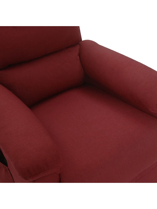 Masážní křeslo vínové textil