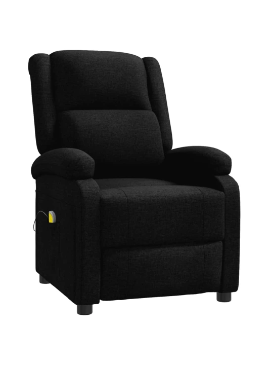 Masážní křeslo ušák černé textil