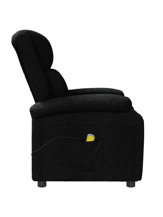 Masážní křeslo ušák černé textil