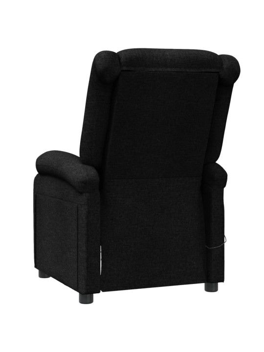 Masážní křeslo ušák černé textil