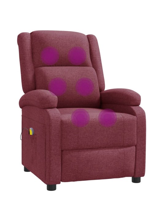 Masážní křeslo ušák vínové textil