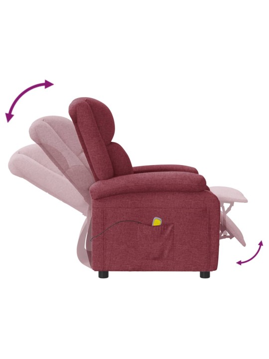 Masážní křeslo ušák vínové textil