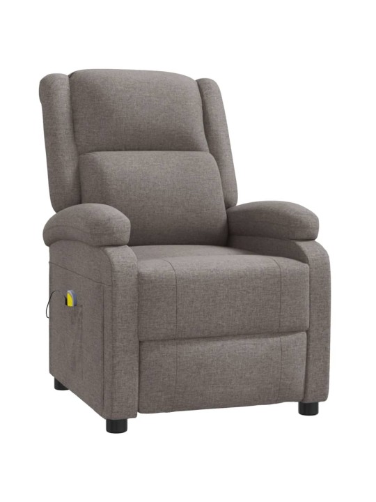 Masážní křeslo ušák taupe textil