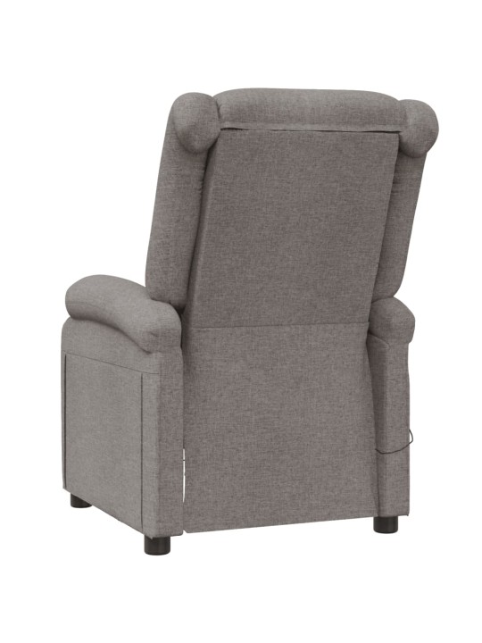 Masážní křeslo ušák taupe textil