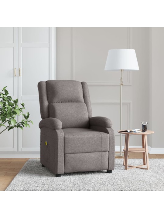 Masážní křeslo ušák taupe textil