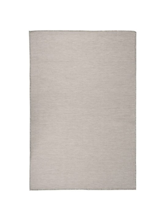 Venkovní hladce tkaný koberec 120x170 cm taupe