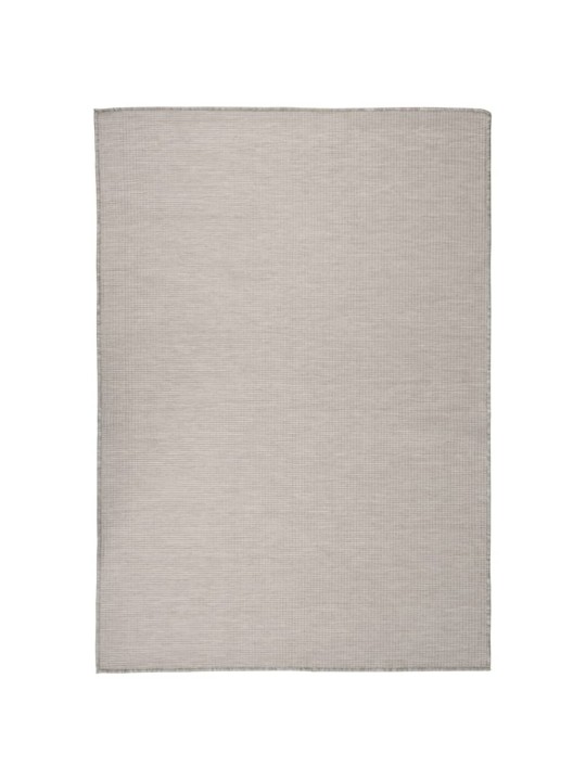 Venkovní hladce tkaný koberec 160x230 cm taupe
