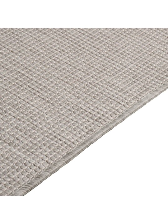 Venkovní hladce tkaný koberec 200x280 cm taupe