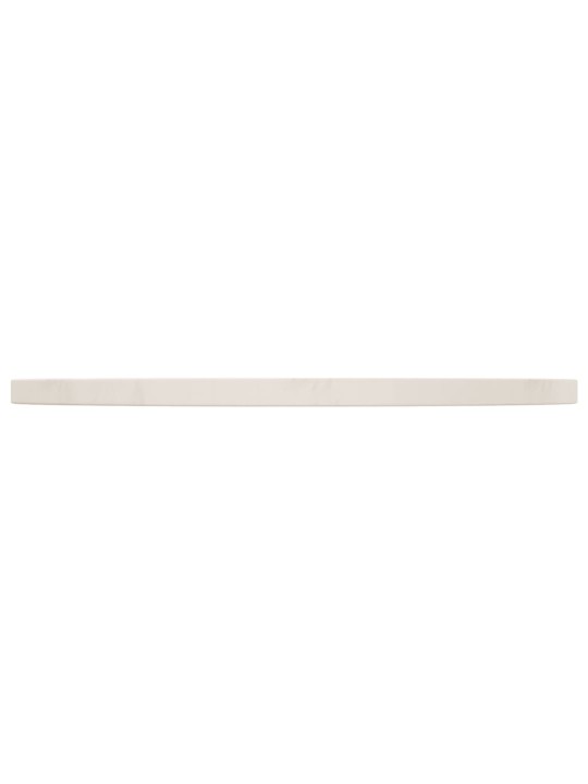 Stolní deska bílá Ø 60 x 2,5 cm masivní borové dřevo