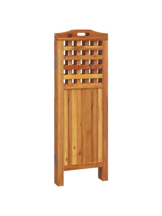 4dílný paraván 162 x 2 x 115 cm masivní akáciové dřevo