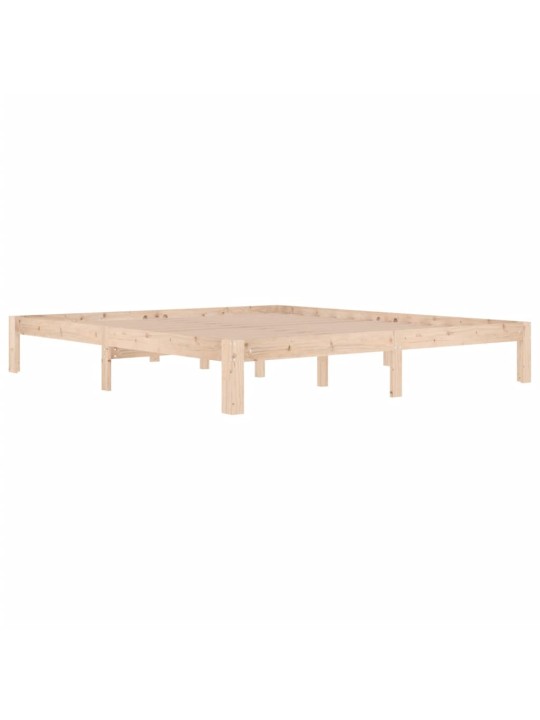 Rám postele masivní dřevo 180 x 200 cm Super King Size