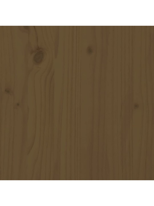 Rám postele medově hnědý masivní dřevo 120x190 cm malé 2lůžko