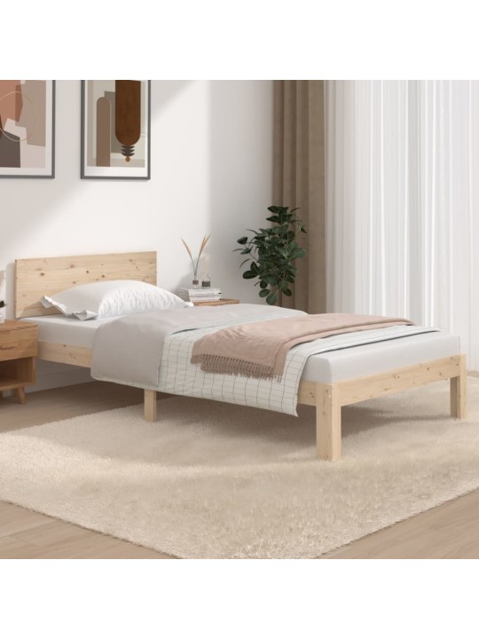 Rám postele masivní borové dřevo 100 x 200 cm