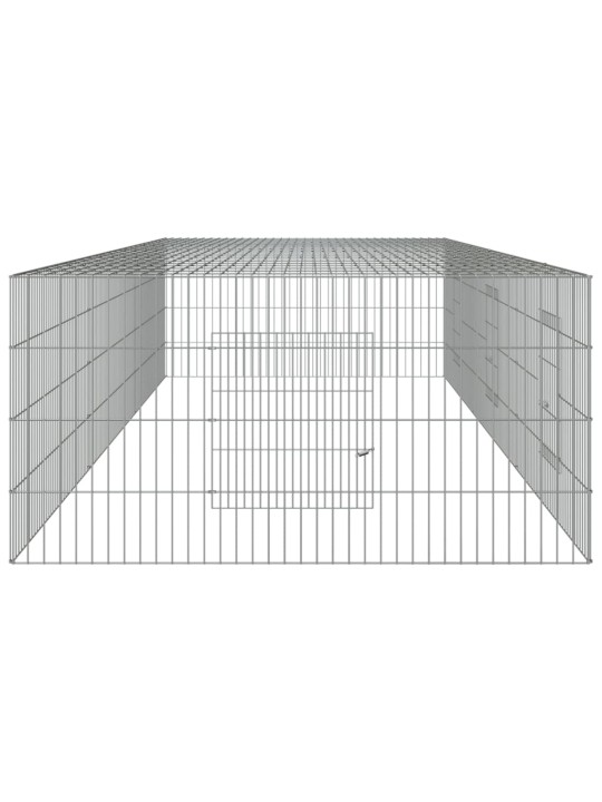 3dílná klec pro králíka 325 x 109 x 54 cm pozinkované železo
