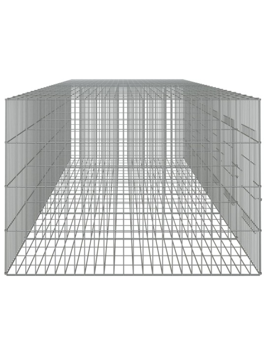 6dílná klec pro králíka 327 x 79 x 54 cm pozinkované železo