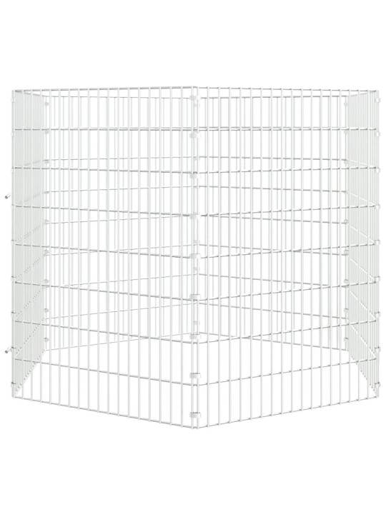 Ohrádka pro zvířata 6 panelů 54 x 80 cm pozinkované železo