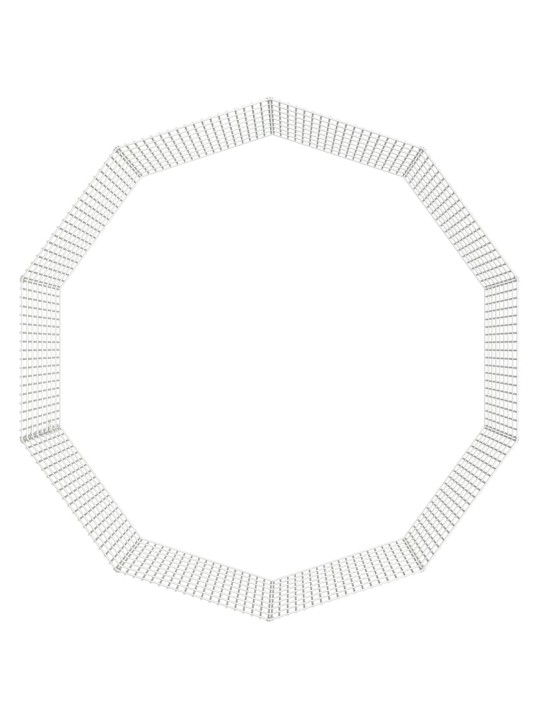 Ohrádka pro zvířata 10 panelů 54 x 80 cm pozinkované železo