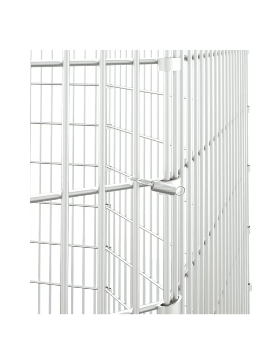 Ohrádka pro zvířata 8 panelů 54 x 100 cm pozinkované železo