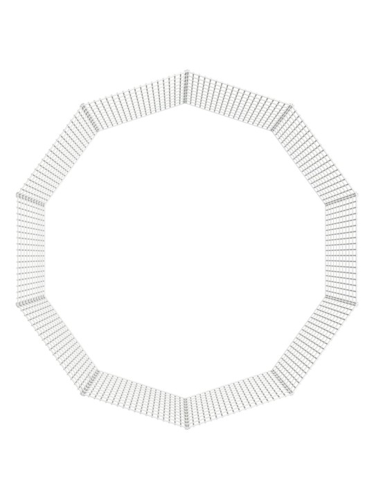 Ohrádka pro zvířata 10 panelů 54 x 100 cm pozinkované železo