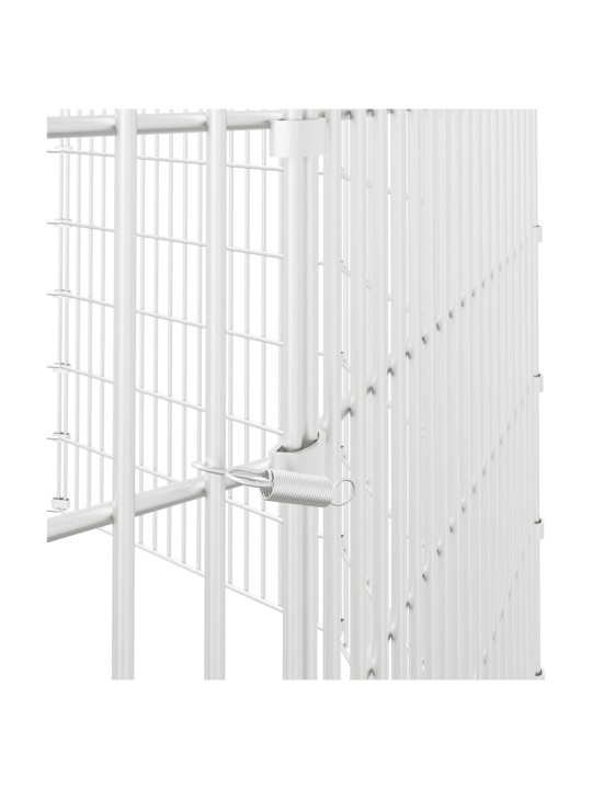 Ohrádka pro zvířata 12 panelů 54 x 100 cm pozinkované železo