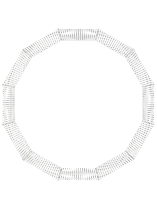 Ohrádka pro zvířata 12 panelů 54 x 100 cm pozinkované železo