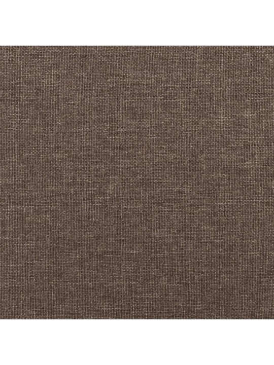 Relaxační křeslo se stoličkou taupe textil