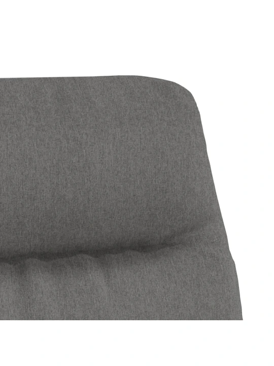 Relaxační křeslo se stoličkou světle šedé textil