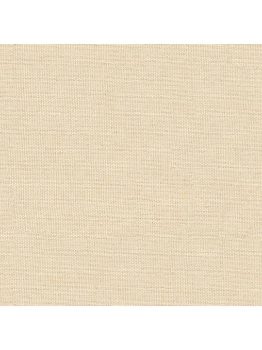 Relaxační křeslo se stoličkou krémové textil