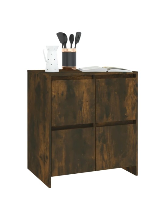 Příborníky 2 ks kouřový dub 70 x 41 x 75 cm kompozitní dřevo