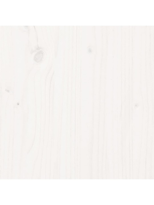 Příborník bílý 111 x 34 x 60 cm masivní borové dřevo