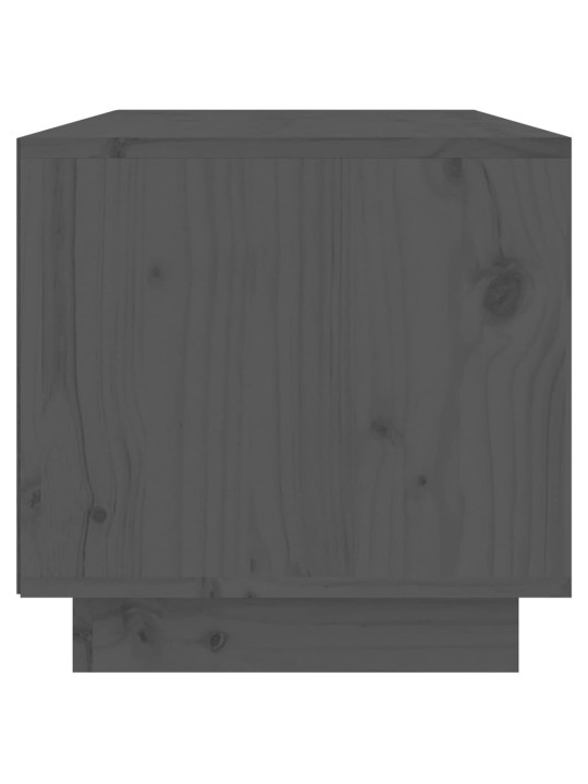 TV skříňka šedá 60 x 35 x 35 cm masivní borové dřevo