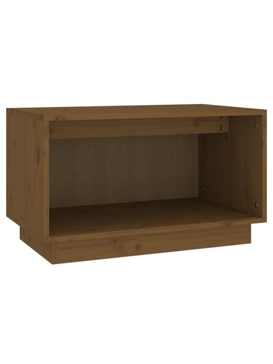 TV skříňka medově hnědá 60 x 35 x 35 cm masivní borové dřevo