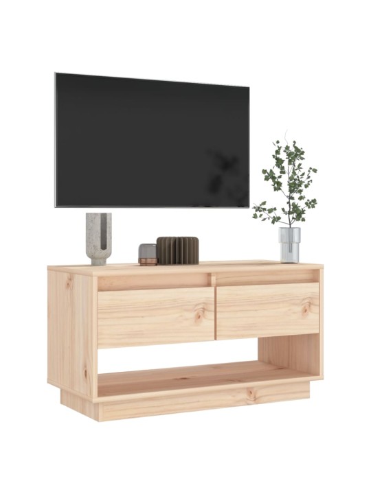 TV skříňka 74 x 34 x 40 cm masivní borové dřevo