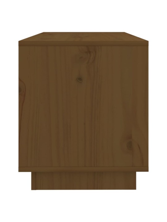 TV skříňka medově hnědá 74 x 34 x 40 cm masivní borové dřevo