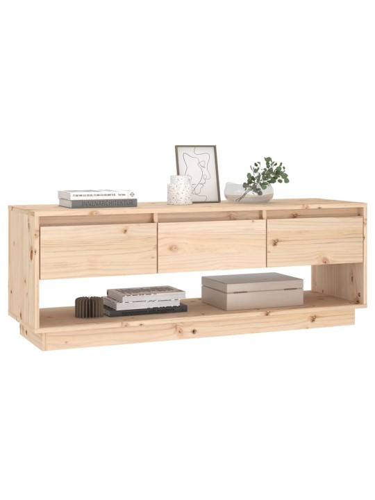 TV skříňka 110,5 x 34 x 40 cm masivní borové dřevo