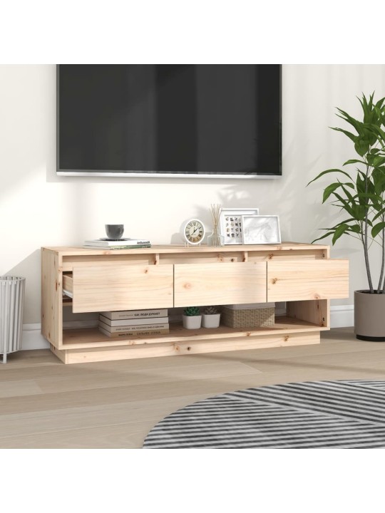 TV skříňka 110,5 x 34 x 40 cm masivní borové dřevo