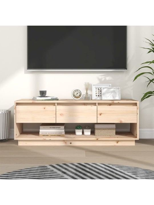 TV skříňka 110,5 x 34 x 40 cm masivní borové dřevo