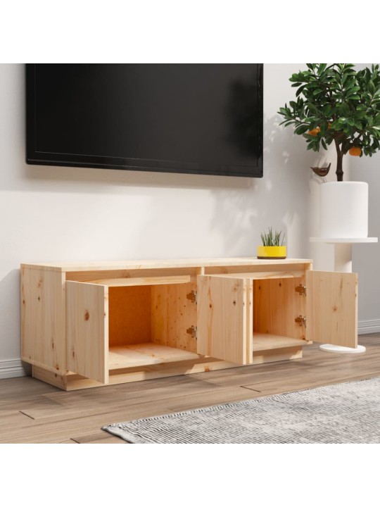 TV skříňka 110 x 34 x 40 cm masivní borové dřevo