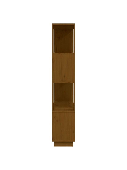 Knihovna / dělicí stěna medově hnědá 80x25x132 cm masivní dřevo